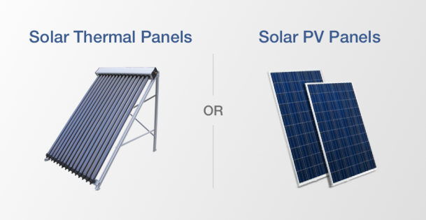 solar pv vs a solar thermal panel